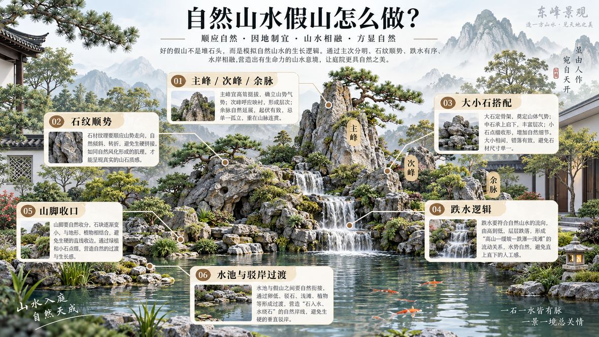 图5 自然山水假山设计逻辑示意